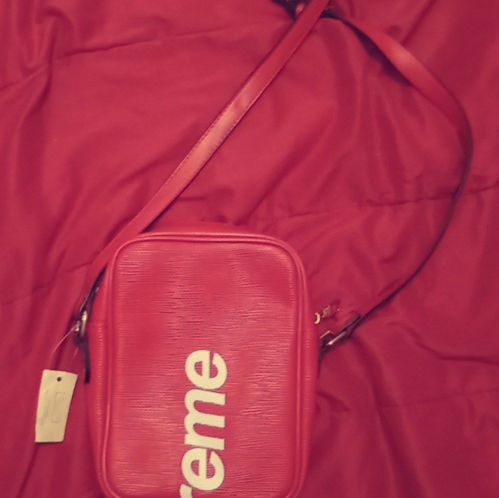 Louis Vuitton X Supreme Danube Epi  Pm Red Bag